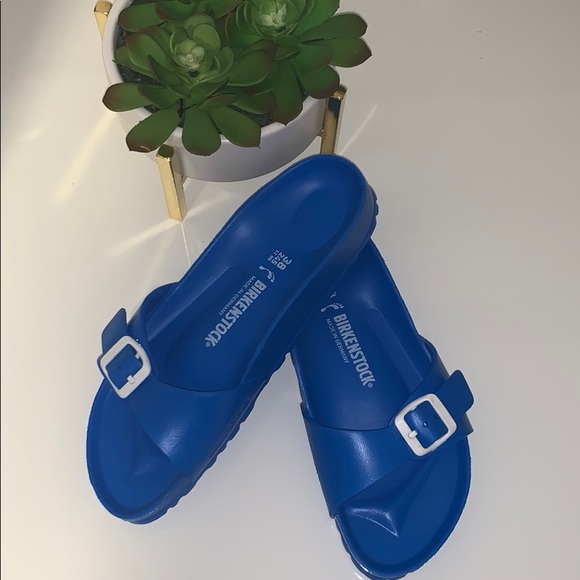Birkenstock Shoes - Birkenstock Blue Sandals New Size 38 so FUN